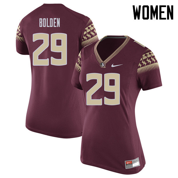 Women #29 Isaiah Bolden Florida State Seminoles College Football Jerseys Sale-Garent